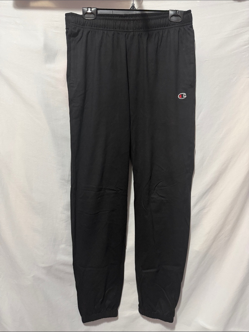 Champion Black Jogger Sweatpants with Small Logo